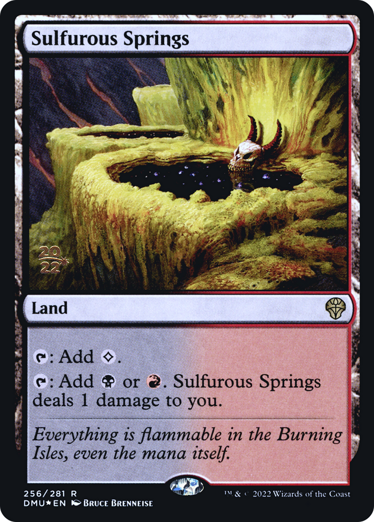 Sulfurous Springs (PRE-256S) [Dominaria United Promos] Foil