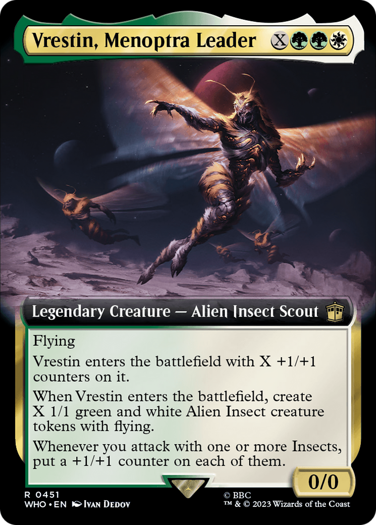 Vrestin, Menoptra Leader (WHO-451) [Doctor Who]: (Extended Art) Foil