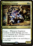 Siegehorn Ceratops (PRE-171S) [Rivals of Ixalan Promos] Foil