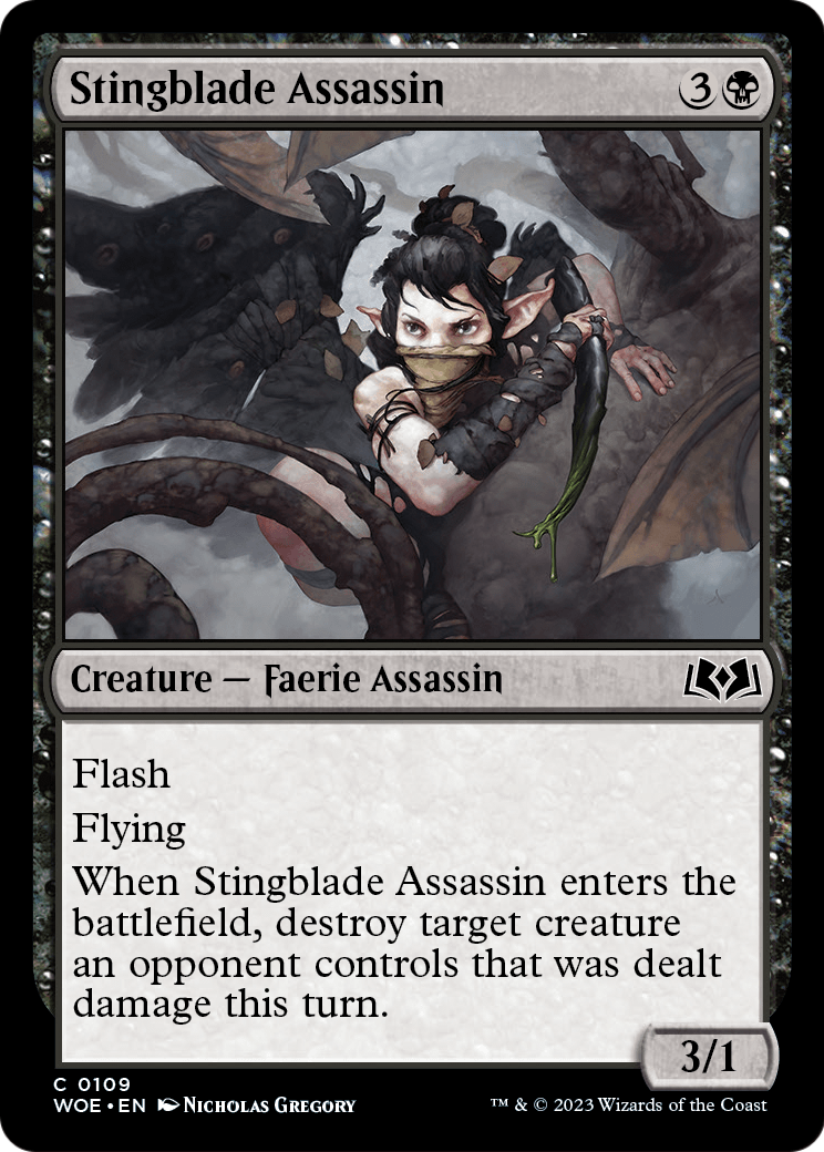 Stingblade Assassin (WOE-109) [Wilds of Eldraine] Foil
