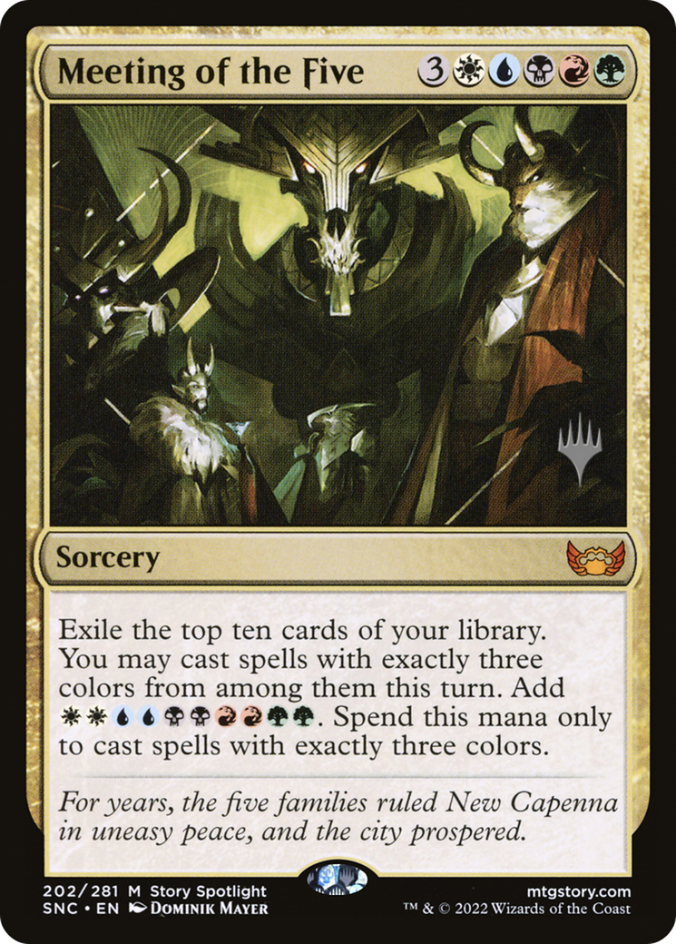 Meeting of the Five (PPSNC-202P) [Streets of New Capenna Promos] Foil