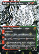 Lukka, Bound to Ruin (ONE-467) [Phyrexia: All Will Be One]: (Showcase) (Borderless) Foil