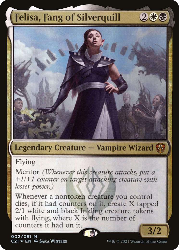 Felisa, Fang of Silverquill (C21-002) [Commander 2021] Foil