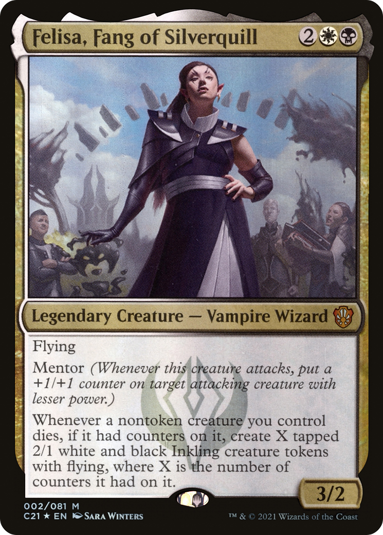 Felisa, Fang of Silverquill (C21-002) [Commander 2021] Foil