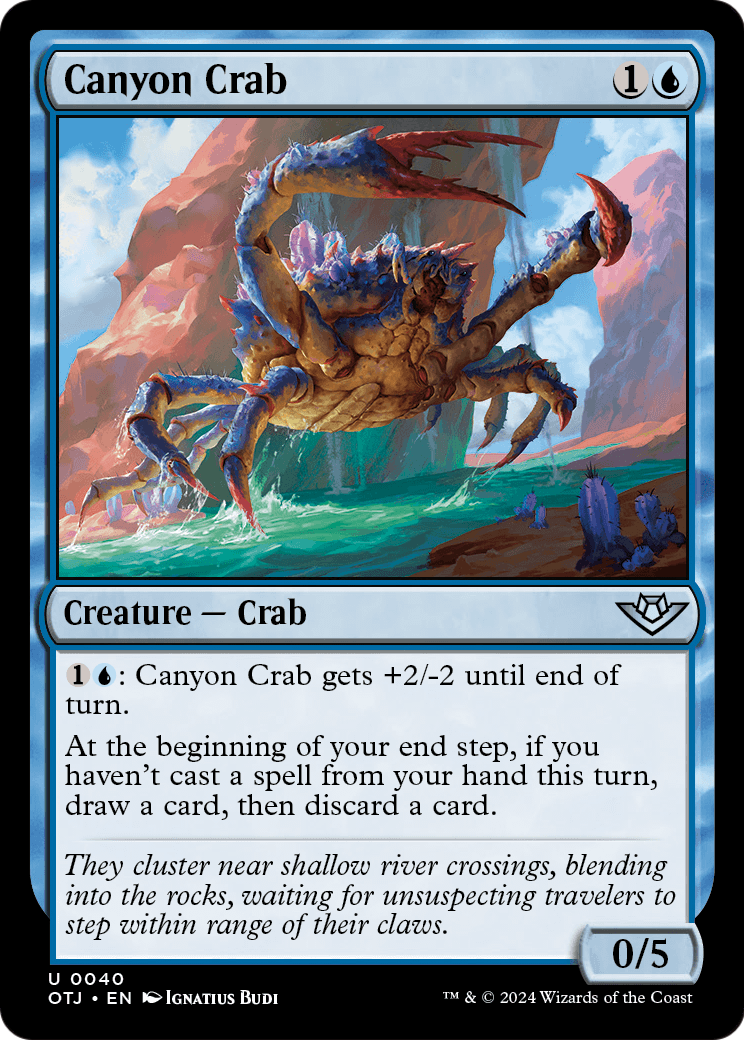 Canyon Crab (OTJ-040) [Outlaws of Thunder Junction]