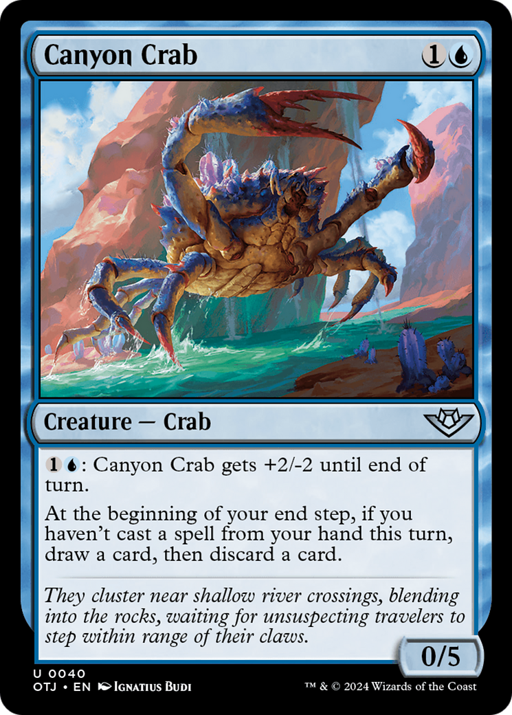 Canyon Crab (OTJ-040) [Outlaws of Thunder Junction] Foil