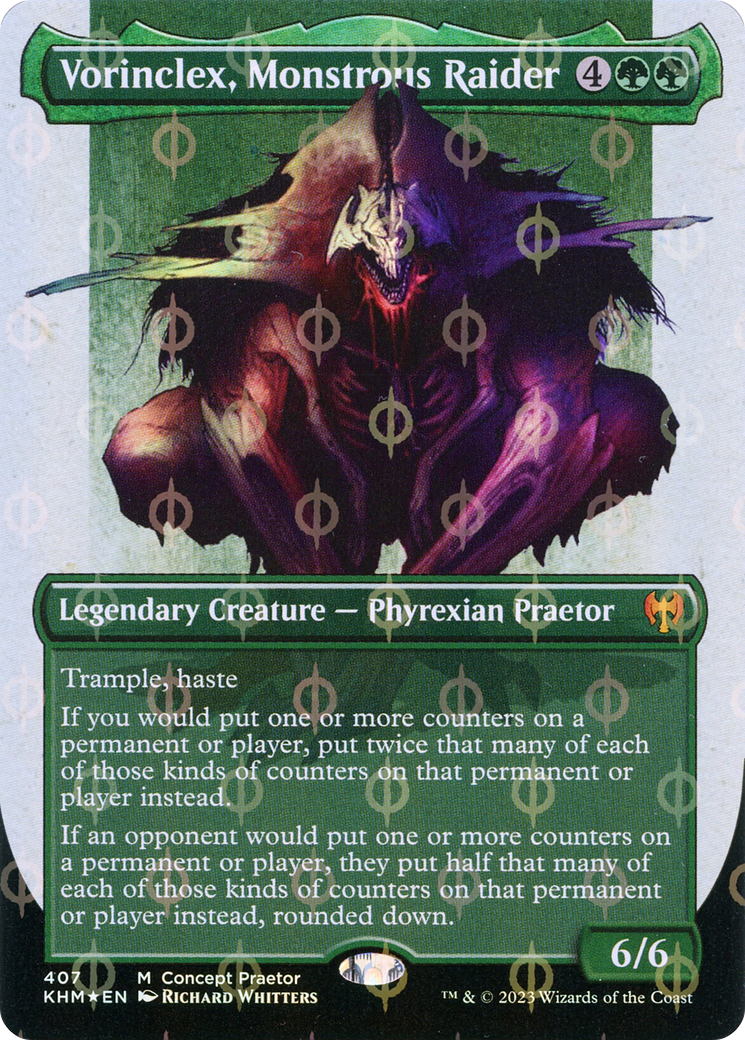 Vorinclex, Monstrous Raider (ONE-407) [Kaldheim] (Borderless) Foil