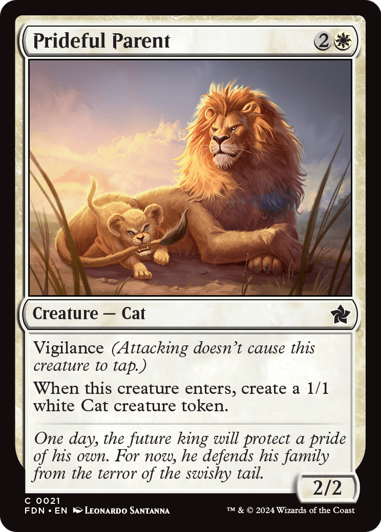 Prideful Parent (FDN-021) [Foundations] Foil