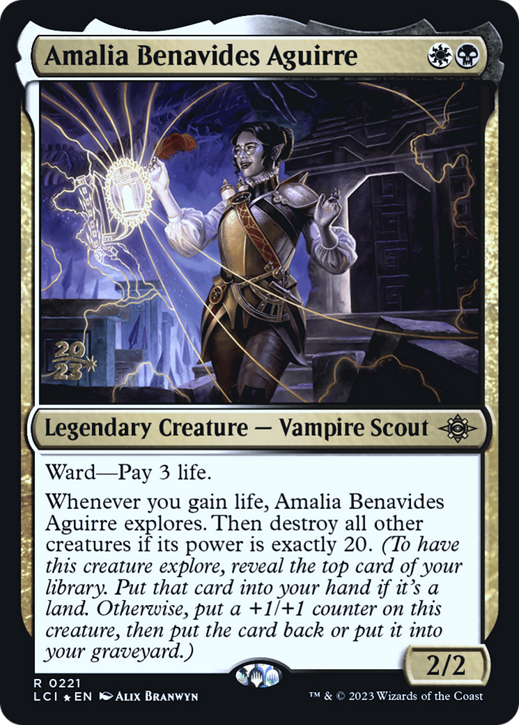 Amalia Benavides Aguirre (PRE-221S) [The Lost Caverns of Ixalan Promos] Foil