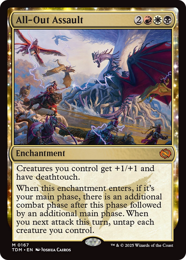 All-Out Assault (TDM-167) [Tarkir: Dragonstorm]: (enchantment)