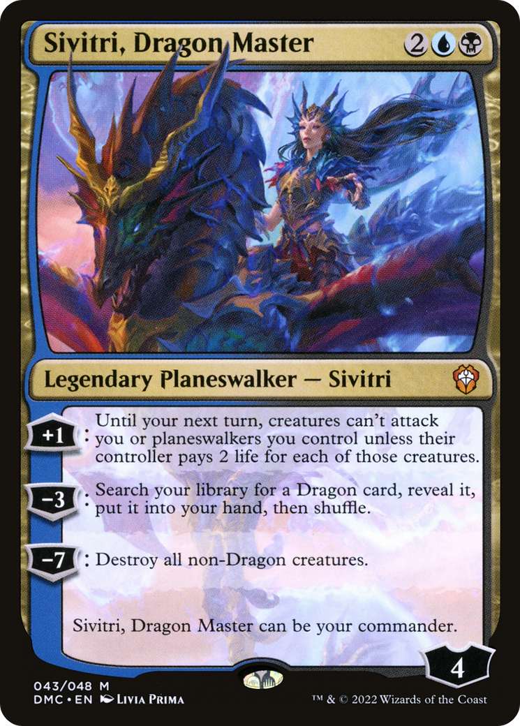 Sivitri, Dragon Master (DMC-043) [Dominaria United Commander]