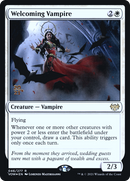 Welcoming Vampire (PRE-046) [Innistrad: Crimson Vow Promos] Foil