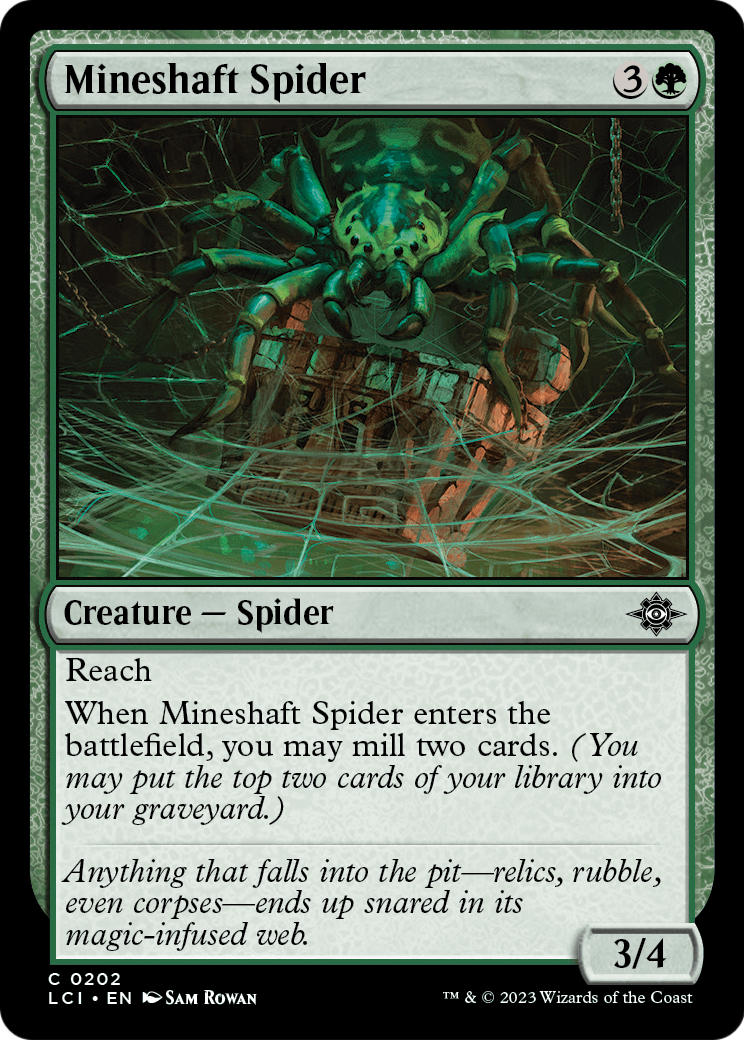 Mineshaft Spider (LCI-202) [The Lost Caverns of Ixalan]