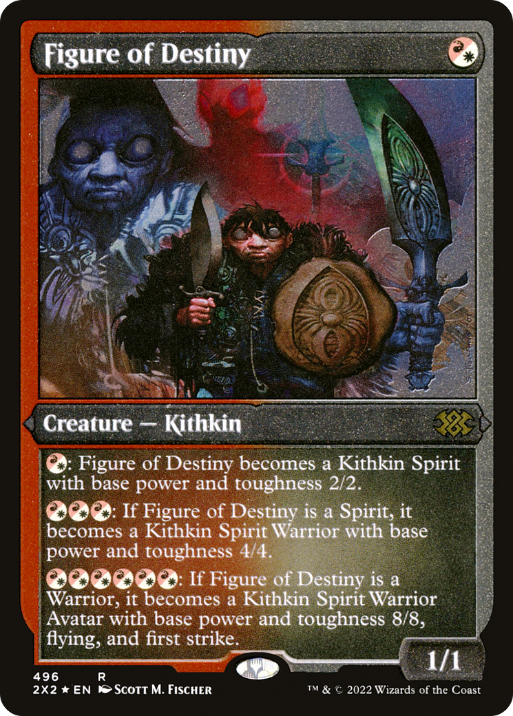 Figure of Destiny (Foil Etched) (2X2-496) [Double Masters 2022] Foil