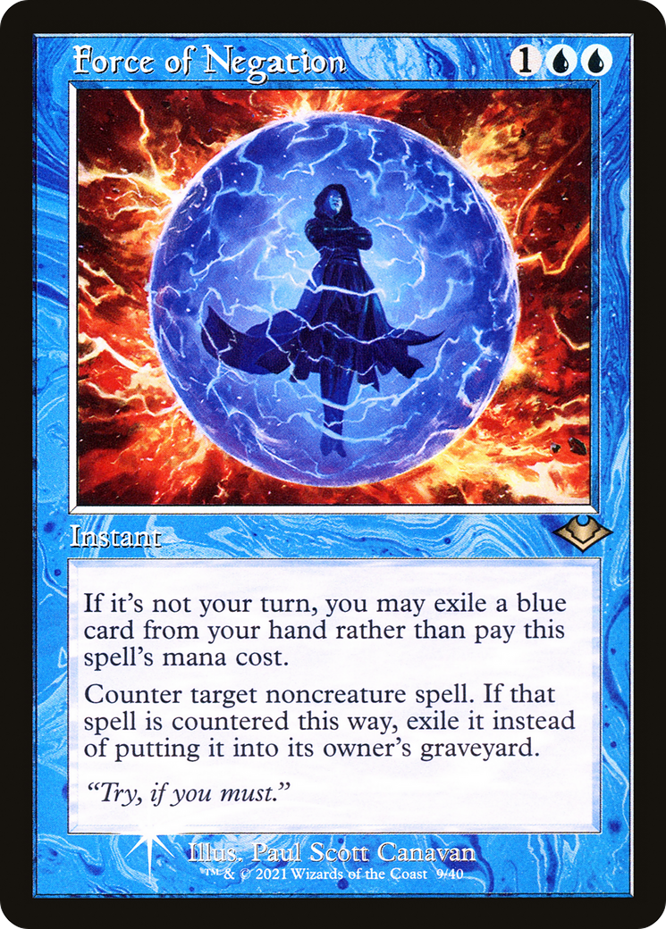 Force of Negation (MH1-009) [Modern Horizons 1 Timeshifts] Foil