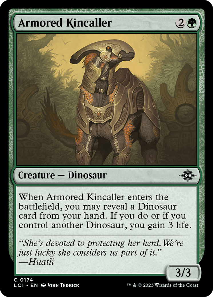 Armored Kincaller (LCI-174) [The Lost Caverns of Ixalan] Foil