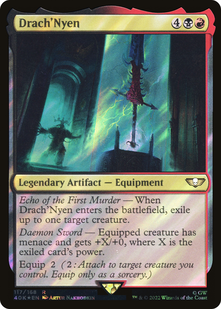 Drach'Nyen (Surge Foil) (40K-117) [Warhammer 40,000 Commander] Foil