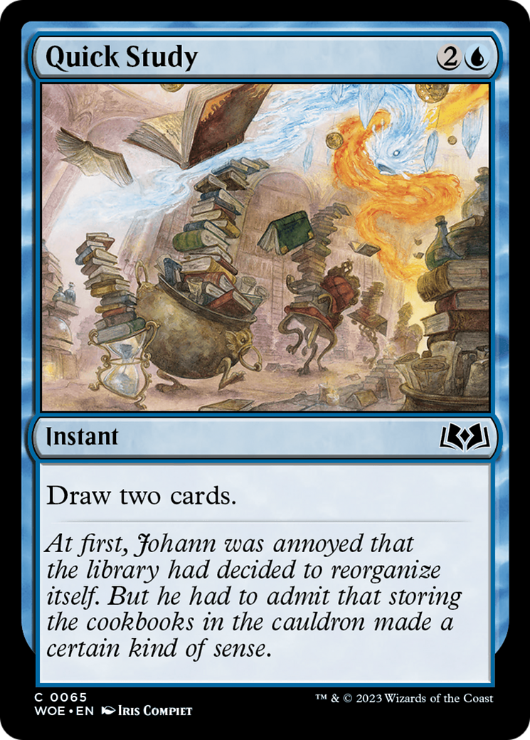 Quick Study (WOE-065) [Wilds of Eldraine] Foil