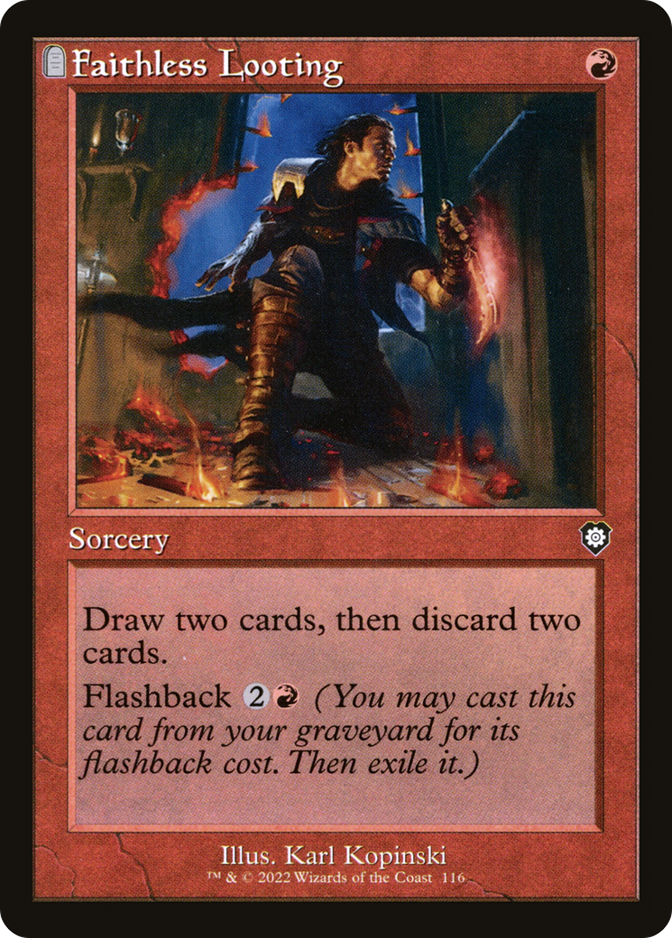 Faithless Looting (Retro Frame) (BRC-116) [The Brothers' War Commander]