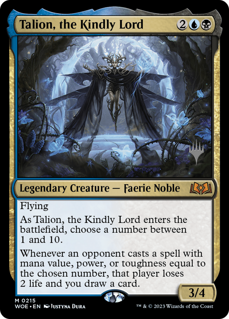 Talion, the Kindly Lord (PPWOE-215P) [Wilds of Eldraine Promos] Foil