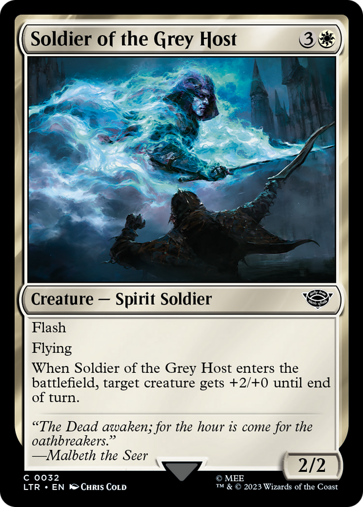 Soldier of the Grey Host (LTR-032) [The Lord of the Rings: Tales of Middle-earth] Foil
