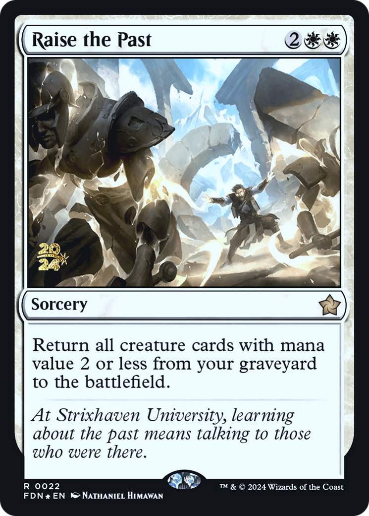 Raise the Past (PRE-22S) [Foundations Promos] Foil