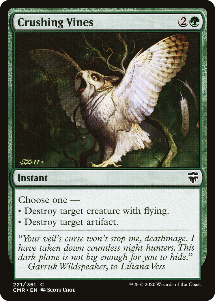 Crushing Vines (CMR-221) [Commander Legends]