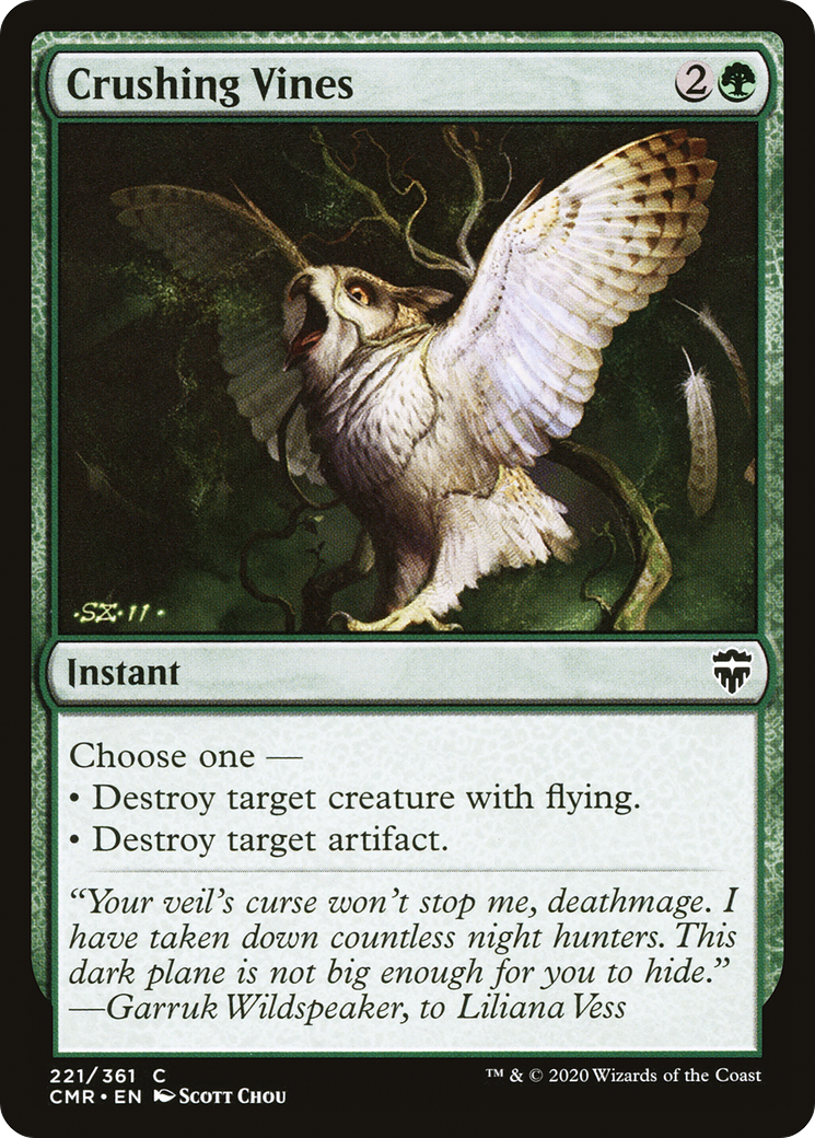 Crushing Vines (CMR-221) [Commander Legends]