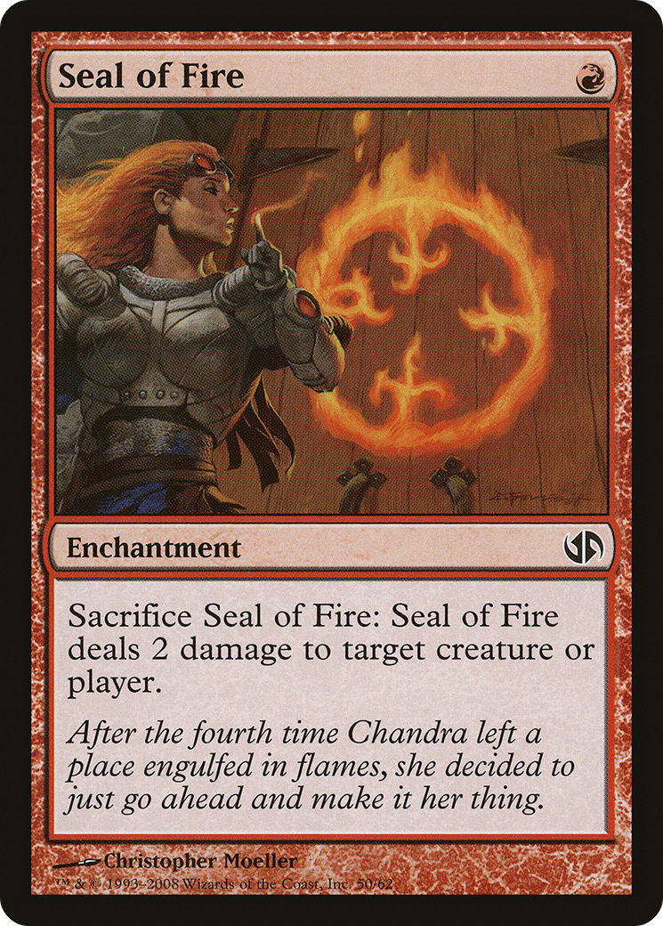 Seal of Fire (DD2-050) [Duel Decks: Jace vs. Chandra]