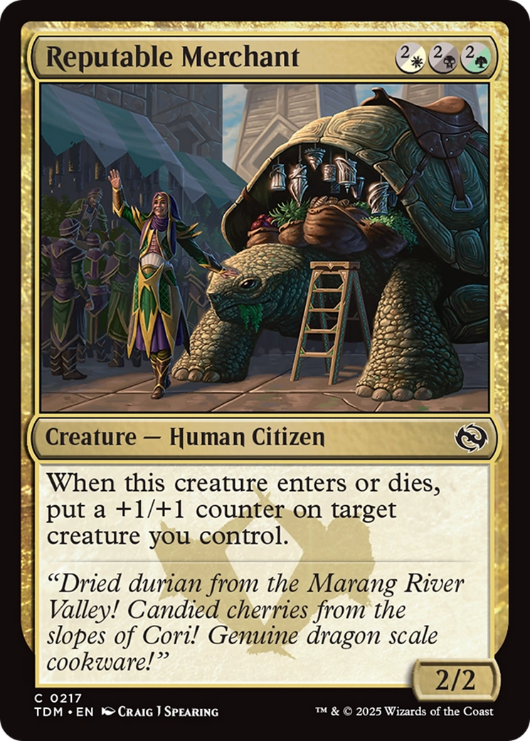 Reputable Merchant (TDM-217) [Tarkir: Dragonstorm] Foil