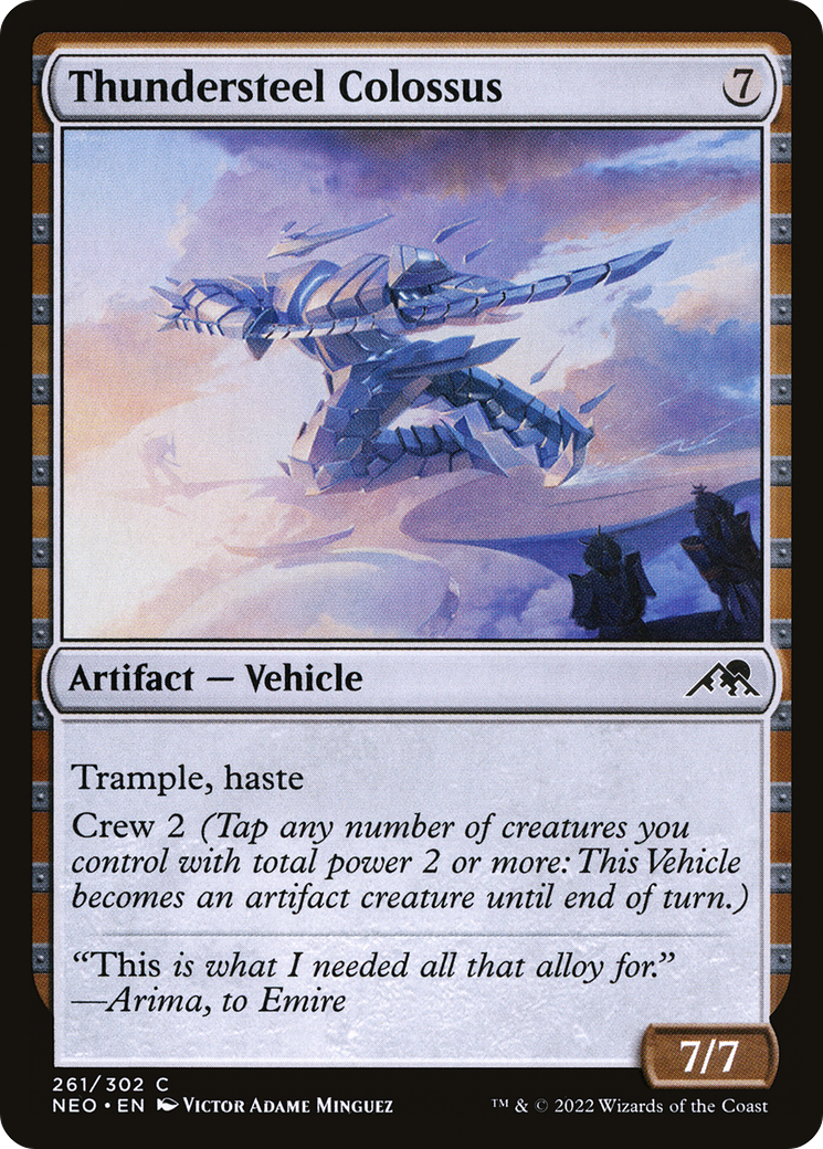 Thundersteel Colossus (NEO-261) [Kamigawa: Neon Dynasty]