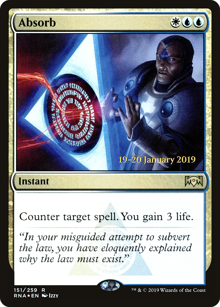 Absorb (PRE-151S) [Ravnica Allegiance Promos] Foil
