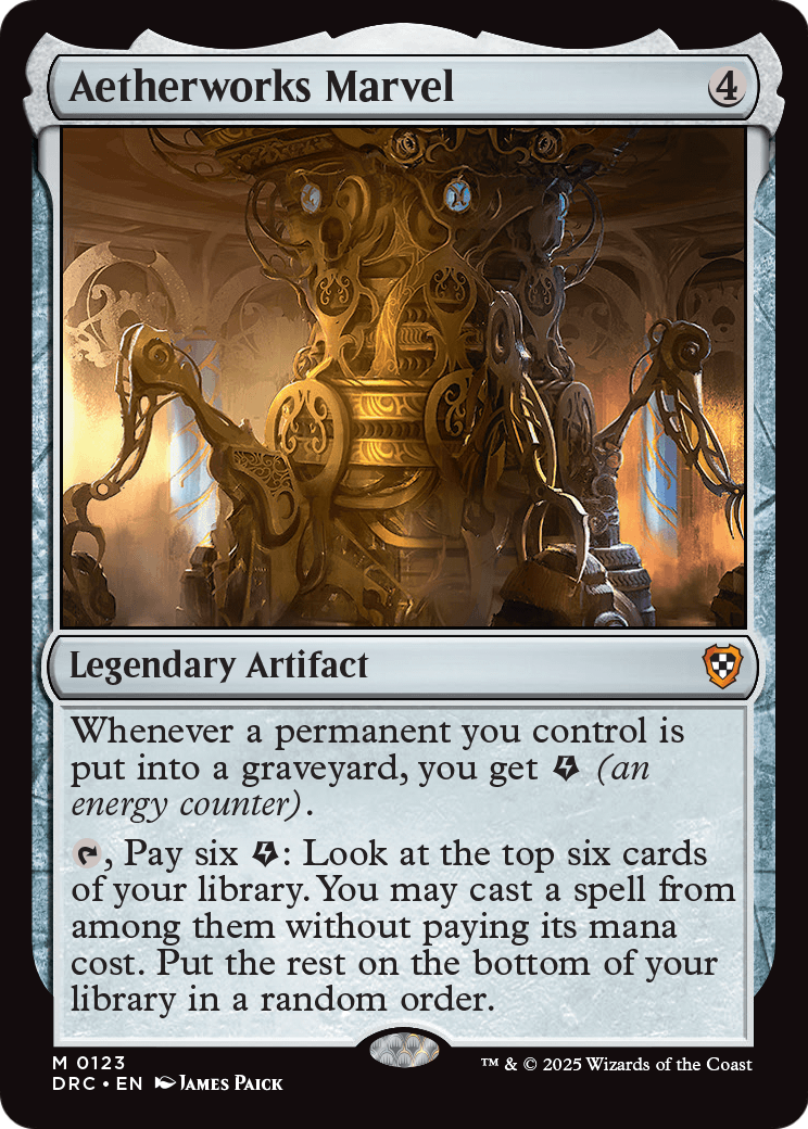 Aetherworks Marvel (DRC-123) [Commander: Aetherdrift]