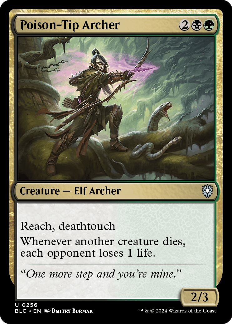 Poison-Tip Archer (BLC-256) [Bloomburrow Commander]