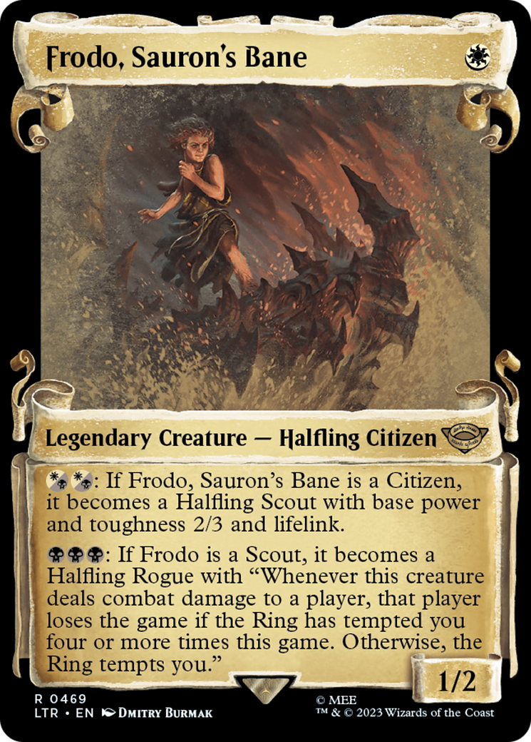 Frodo, Sauron's Bane (Showcase Scrolls) (LTR-469) [The Lord of the Rings: Tales of Middle-earth]