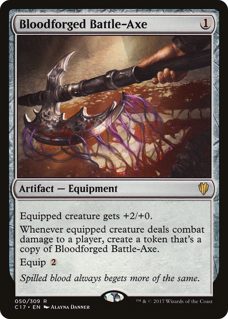 Bloodforged Battle-Axe (C17-050) [Commander 2017]