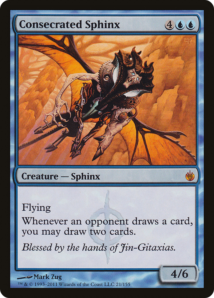 Consecrated Sphinx (MBS-021) [Mirrodin Besieged]