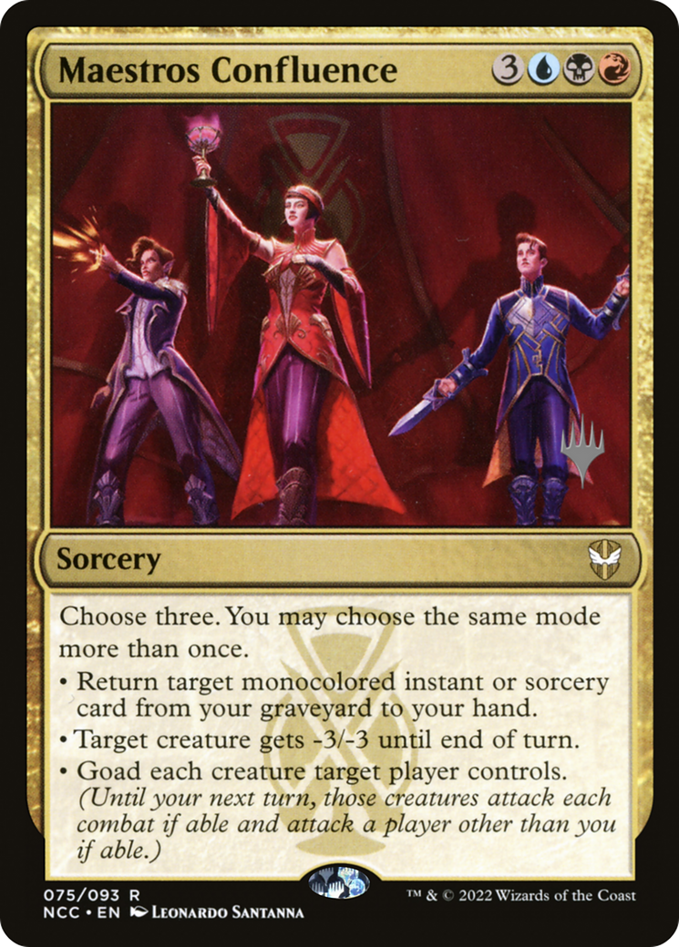 Maestros Confluence (PPSNC-75P) [New Capenna Commander Promos] Foil