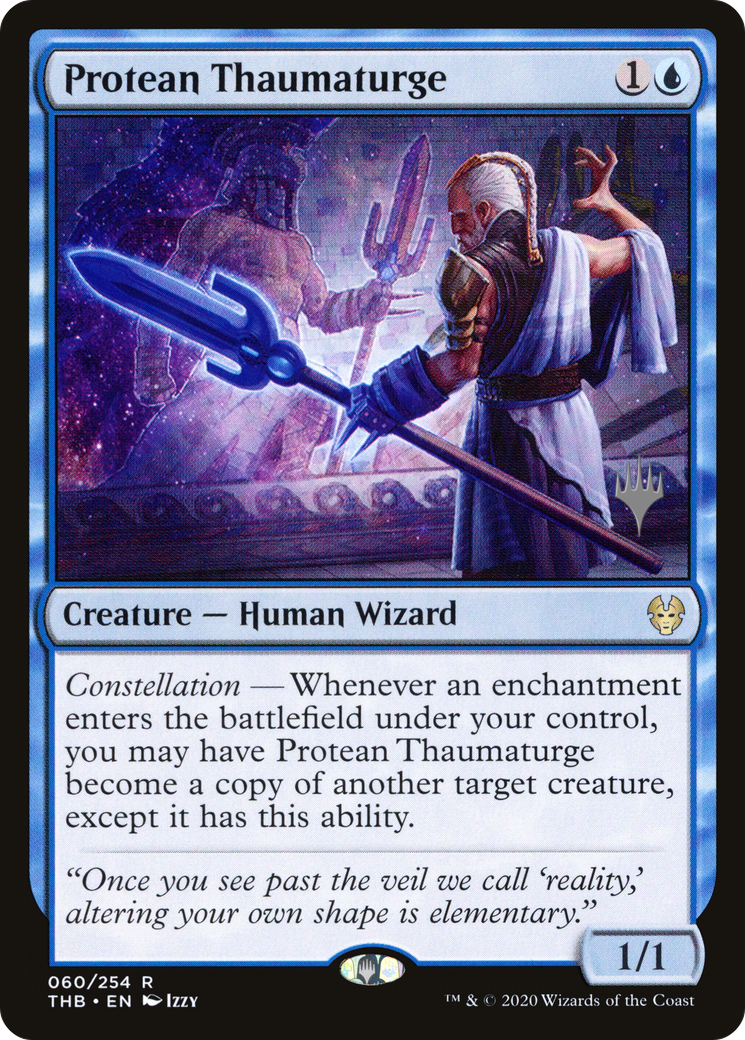 Protean Thaumaturge (PPTHB-60P) [Promo Pack: Theros Beyond Death Promos]