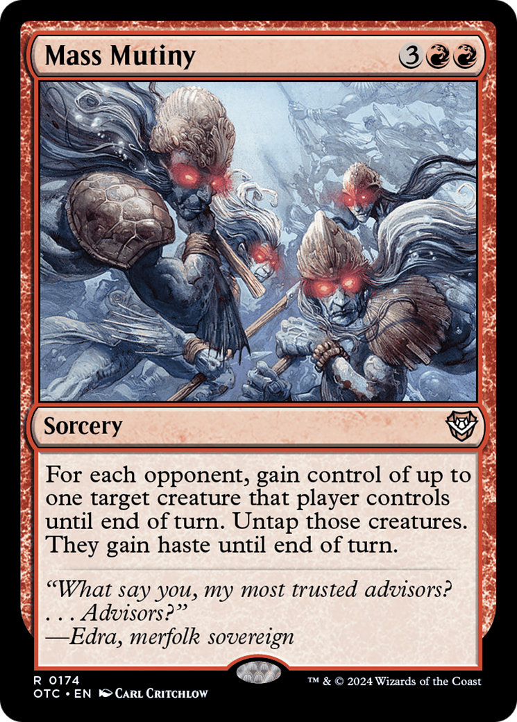 Mass Mutiny (OTC-174) [Outlaws of Thunder Junction Commander]