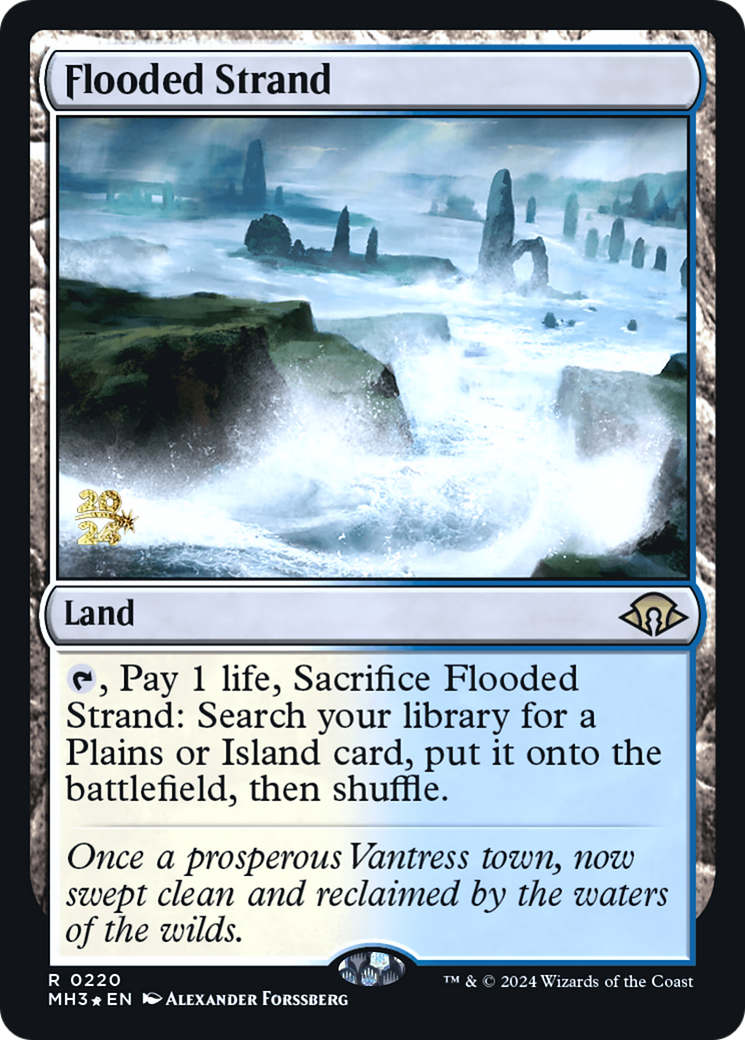 Flooded Strand (PRE-220) [Modern Horizons 3 Promos] Foil