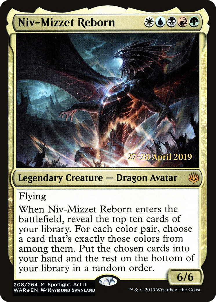 Niv-Mizzet Reborn (PRE-208S) [War of the Spark Promos] Foil