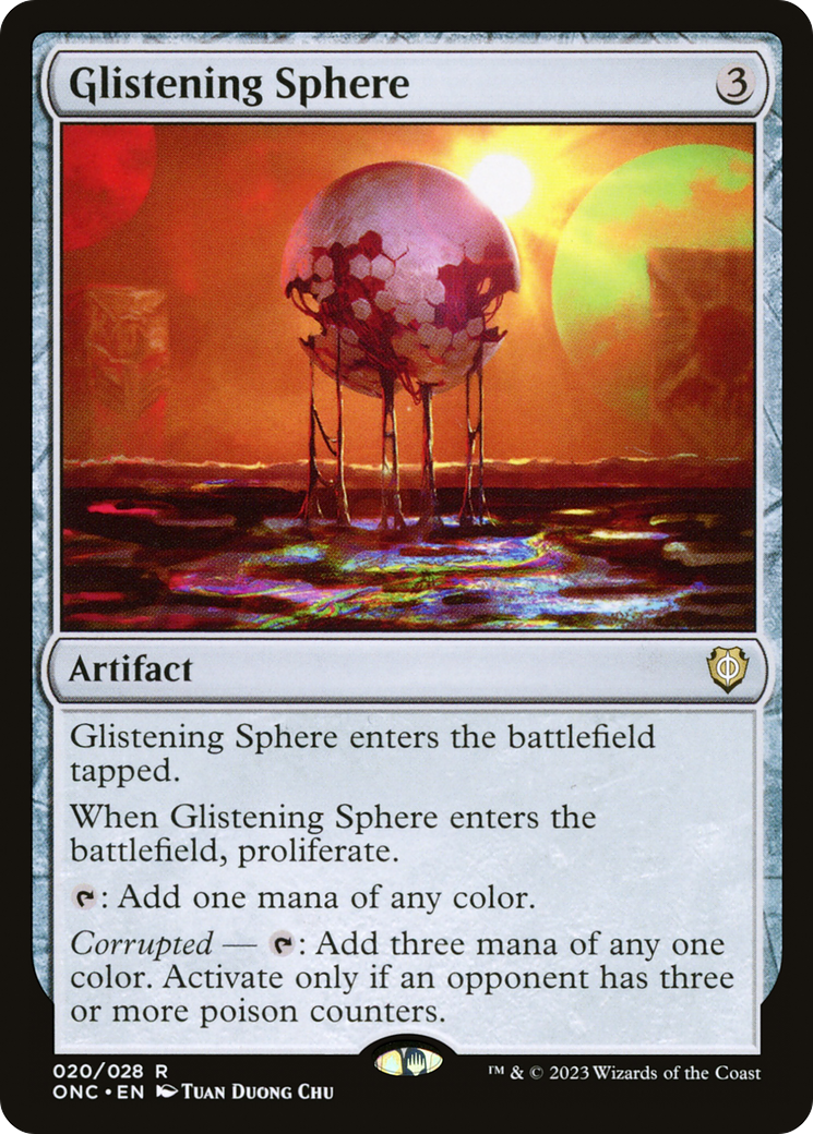 Glistening Sphere (ONC-020) [Phyrexia: All Will Be One Commander]
