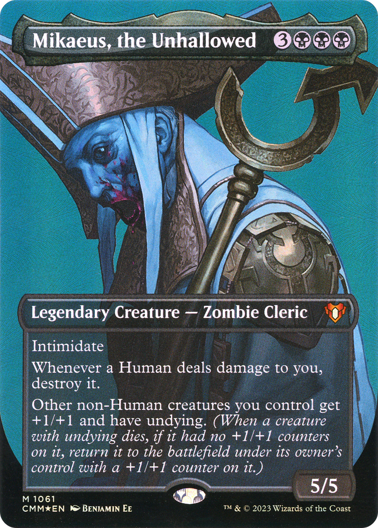 Mikaeus, the Unhallowed (CMM-1061) [Commander Masters] (Borderless) Foil