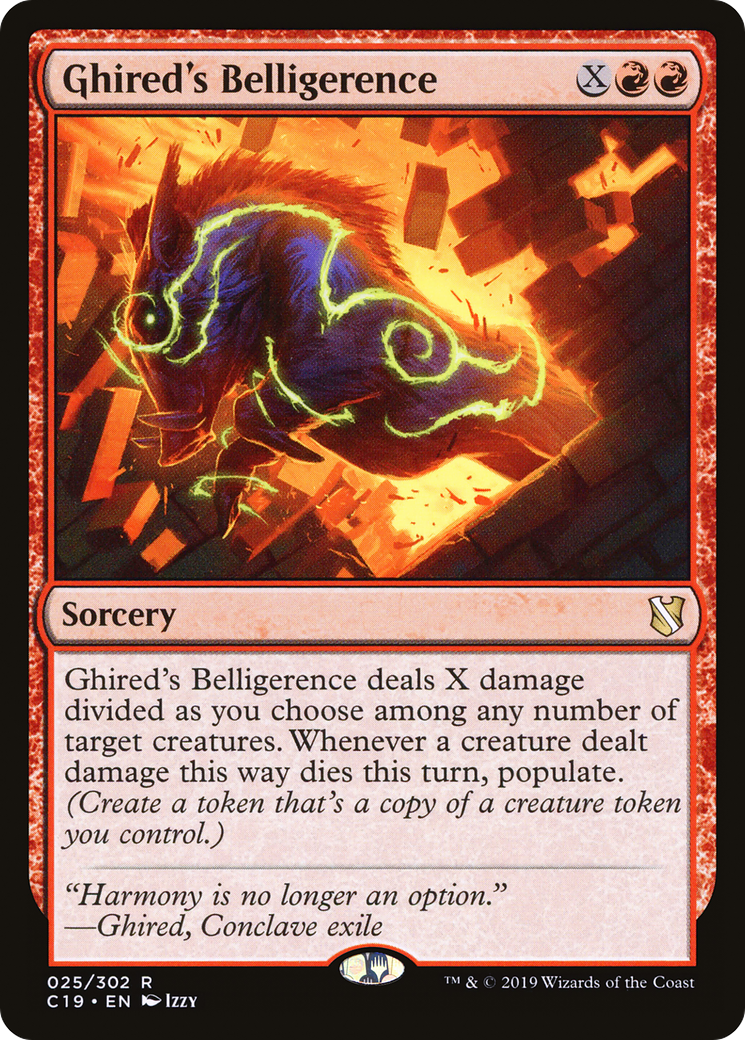 Ghired's Belligerence (C19-025) [Commander 2019]