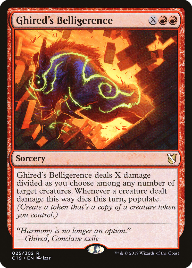 Ghired's Belligerence (C19-025) [Commander 2019]