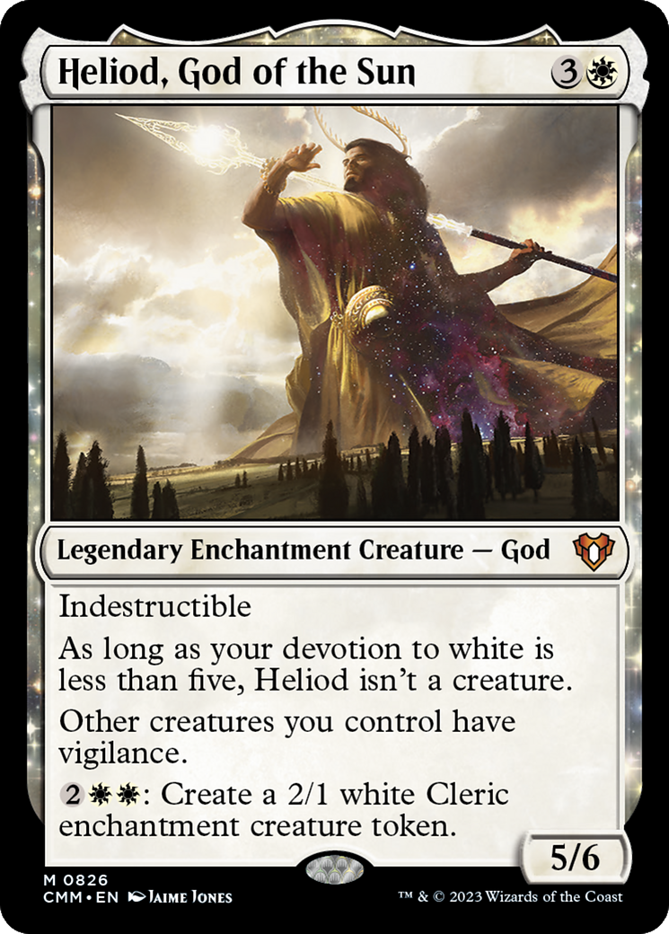 Heliod, God of the Sun (CMM-826) [Commander Masters]: (enchantment)