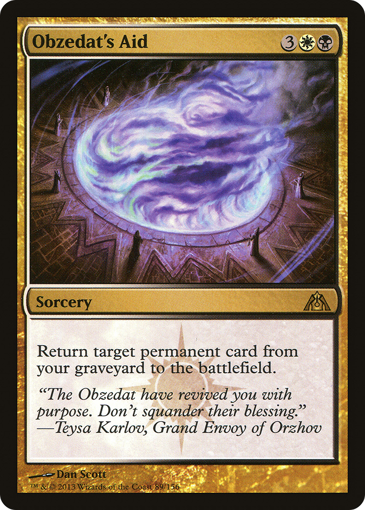 Obzedat's Aid (DGM-089) [Dragon's Maze] Foil
