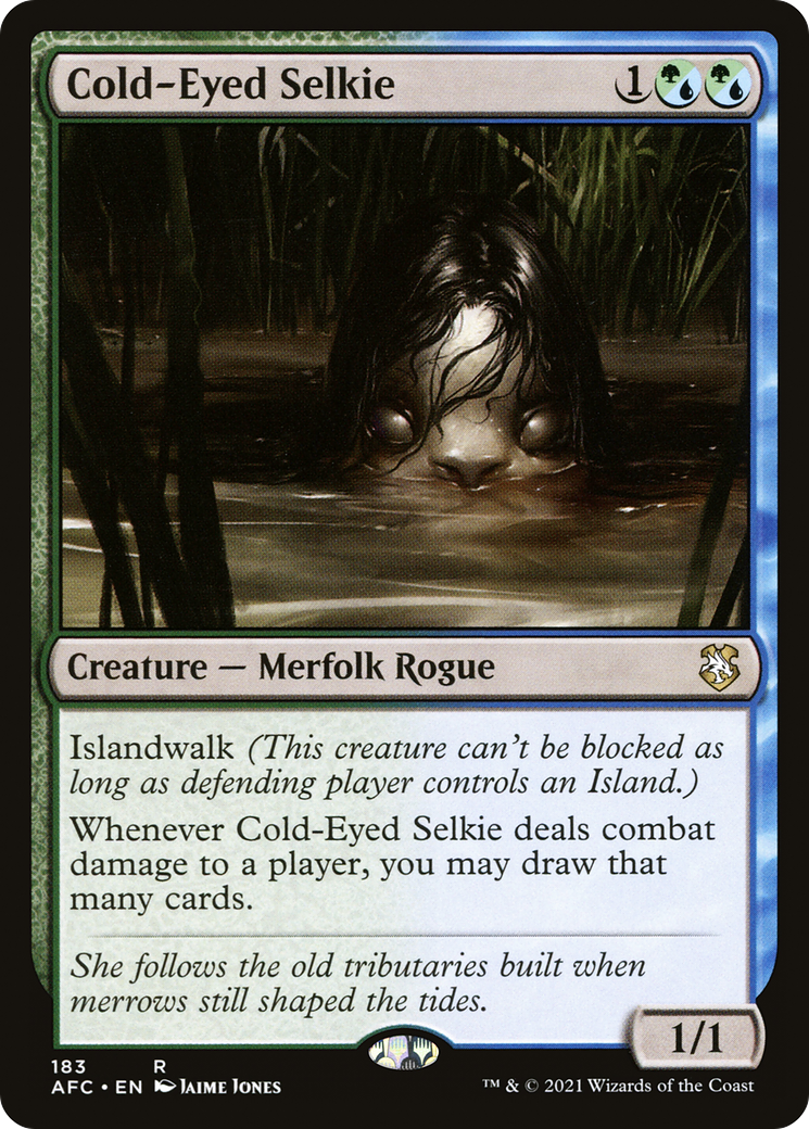 Cold-Eyed Selkie (AFC-183) [Forgotten Realms Commander]