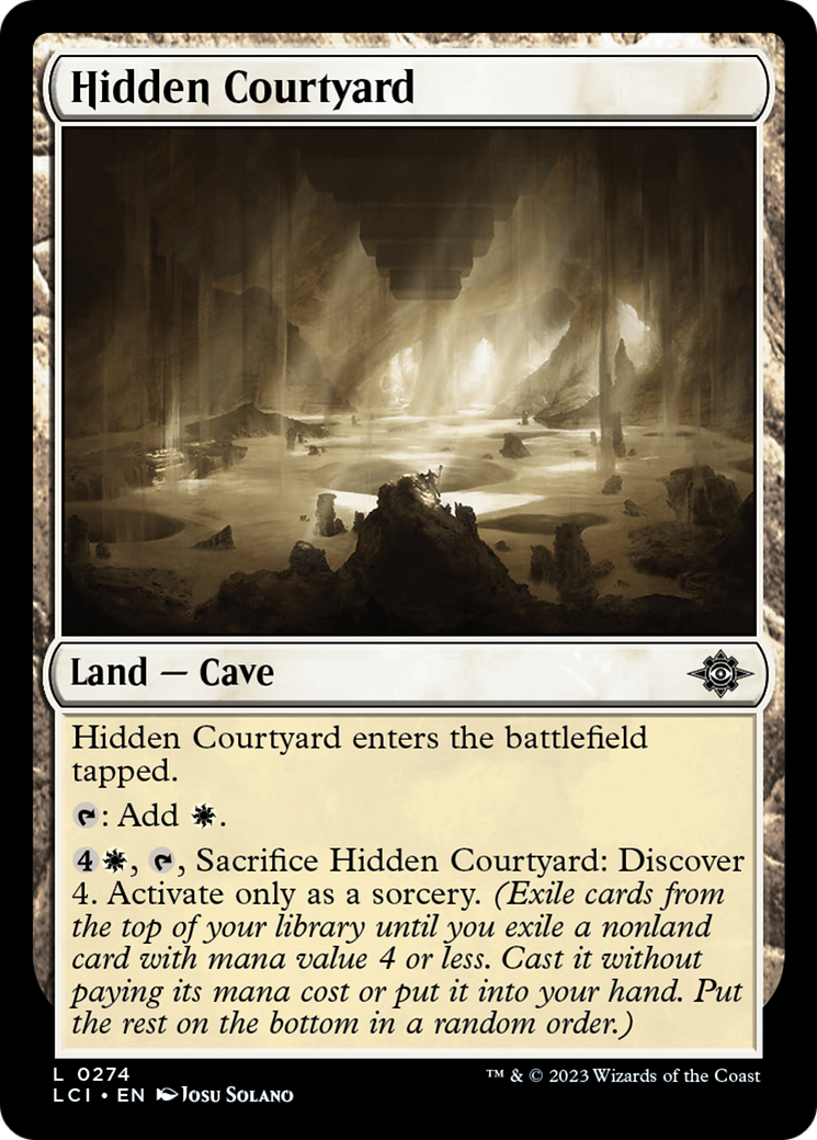Hidden Courtyard (LCI-274) [The Lost Caverns of Ixalan] Foil